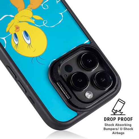 Looney Tunes Tweety Bird Flying iPhone 14 Pro Kickstand Case